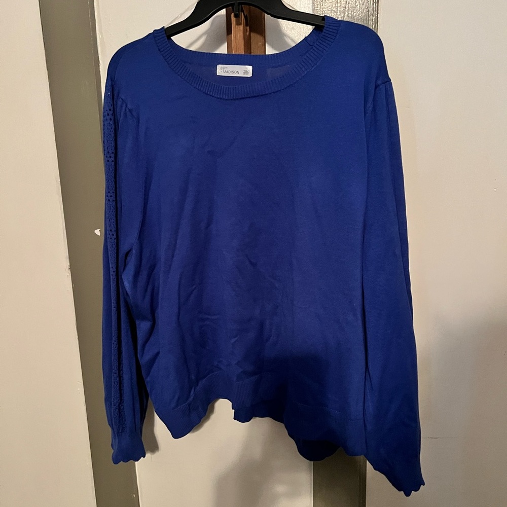 89th & Madison Royal Blue Sweatshirt. New with tags.